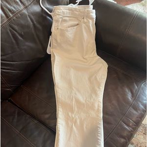 White, wide legged, Target Nee Day, size 18 jeans. In excellent condition.